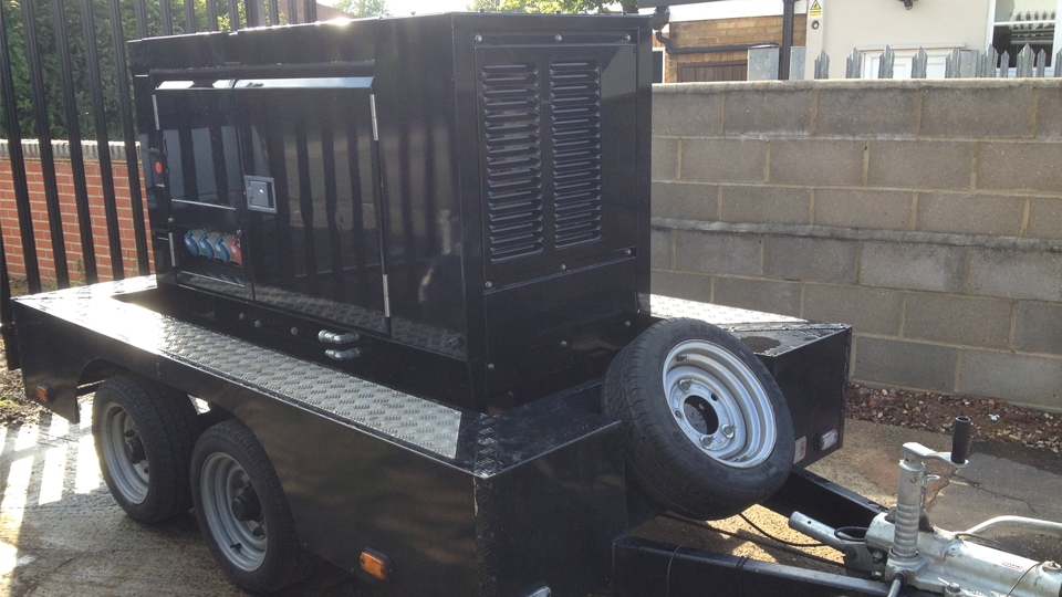 Hertfordshire Stage Hire 20KVA Ultra Silent Road Towable Diesel Generator