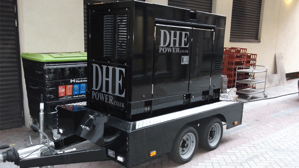 Hertfordshire Stage Hire 40KVA Ultra Silent Road Towable Diesel Generator