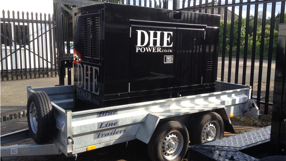Hertfordshire Stage Hire 60KVA Ultra Silent Road Towable Diesel Generator